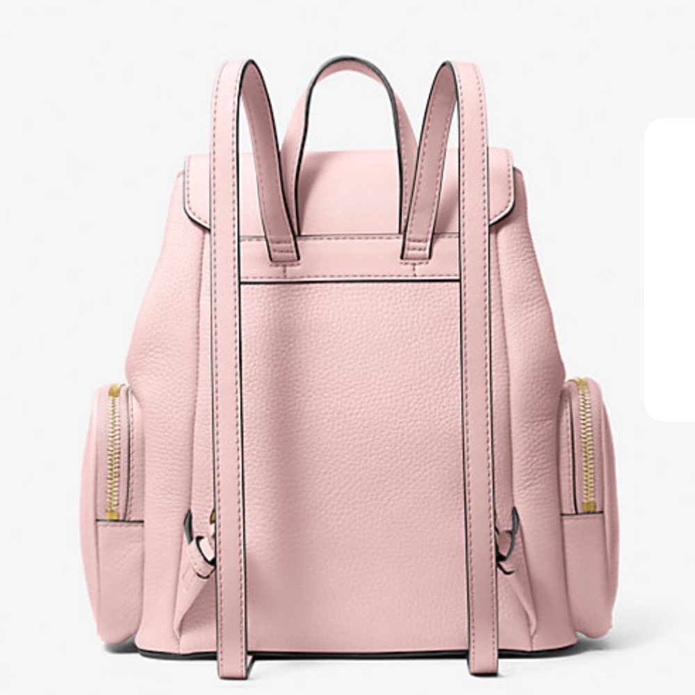 NWT Pink MK Mid Size Backpack 🎒 w/Gold Tone Hardware & Chain Zipper - Picture 2 of 5